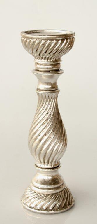 Large Silver Candle Holder